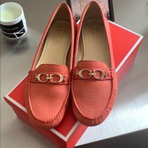 Coach Suede Coral Loafers